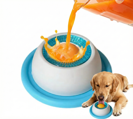 Dog Lick & Sip Slow-Feed Bowl
