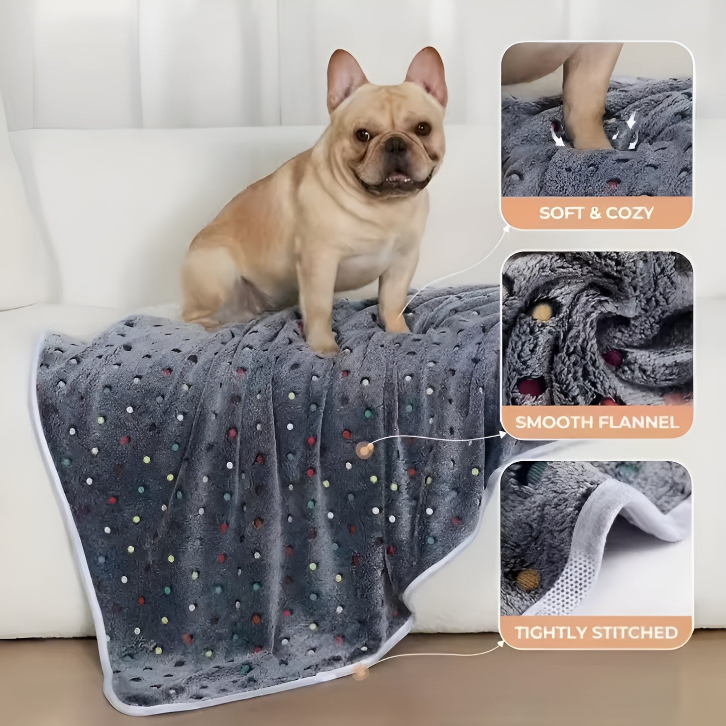 Self-Heating Pet Blanket – Ultra-Soft Cozy Warmth