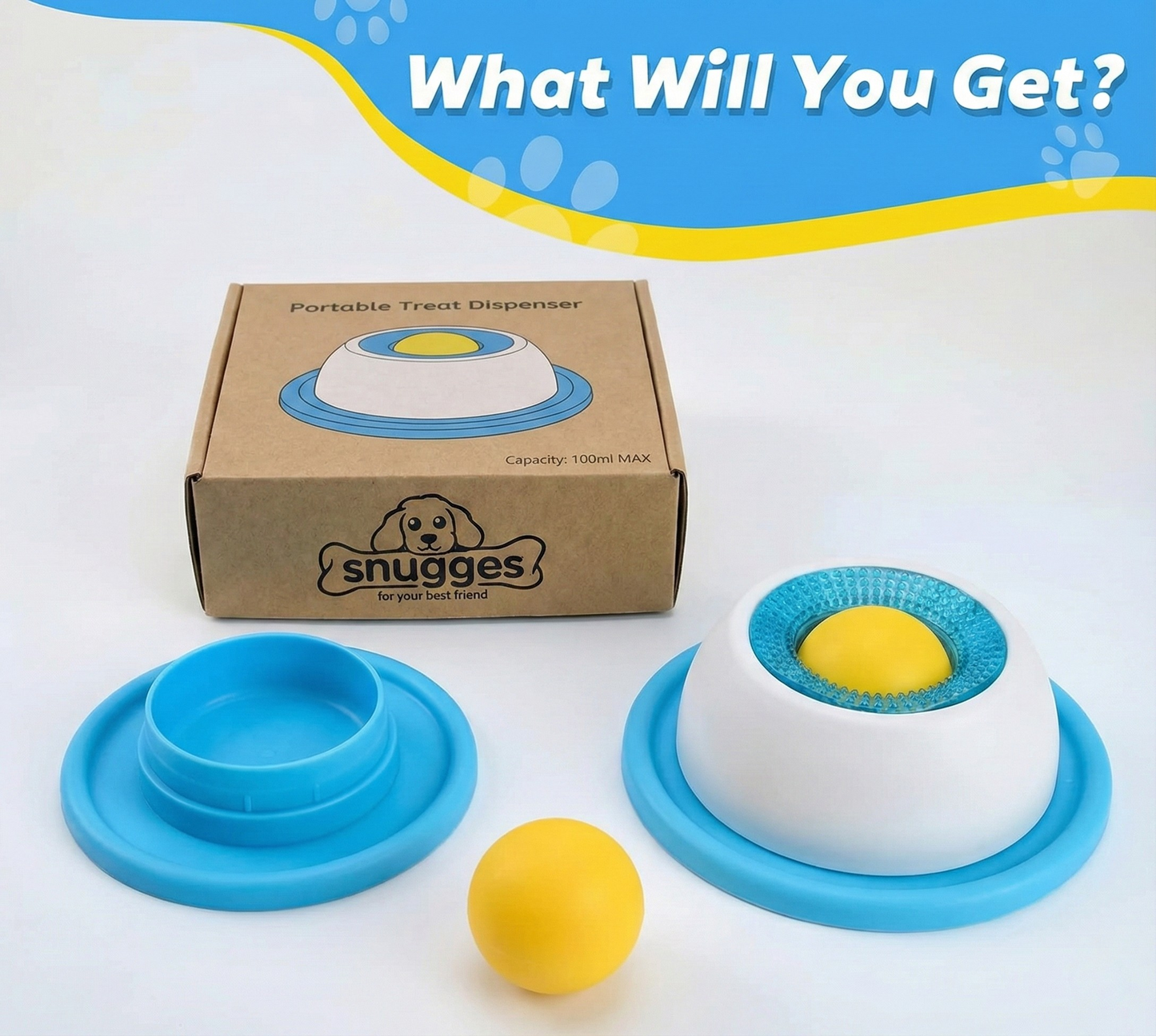 Dog Lick & Sip Slow-Feed Bowl