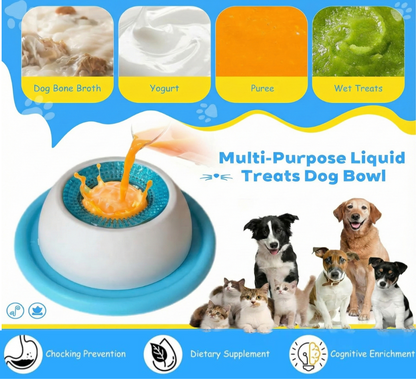 Dog Lick & Sip Slow-Feed Bowl